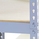 10 x Q-Rax Grey Metal Racking Units 90 x 50 x 180cm - Like New