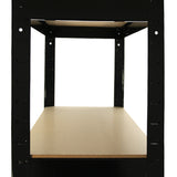 2 x T-RAX Black Metal Racking Units 75cm x 150cm x 30cm with Free Bay Connectors - Used - Very Good