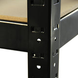 2 x T-RAX Black Metal Racking Units 75cm x 150cm x 30cm with Free Bay Connectors - Used - Very Good