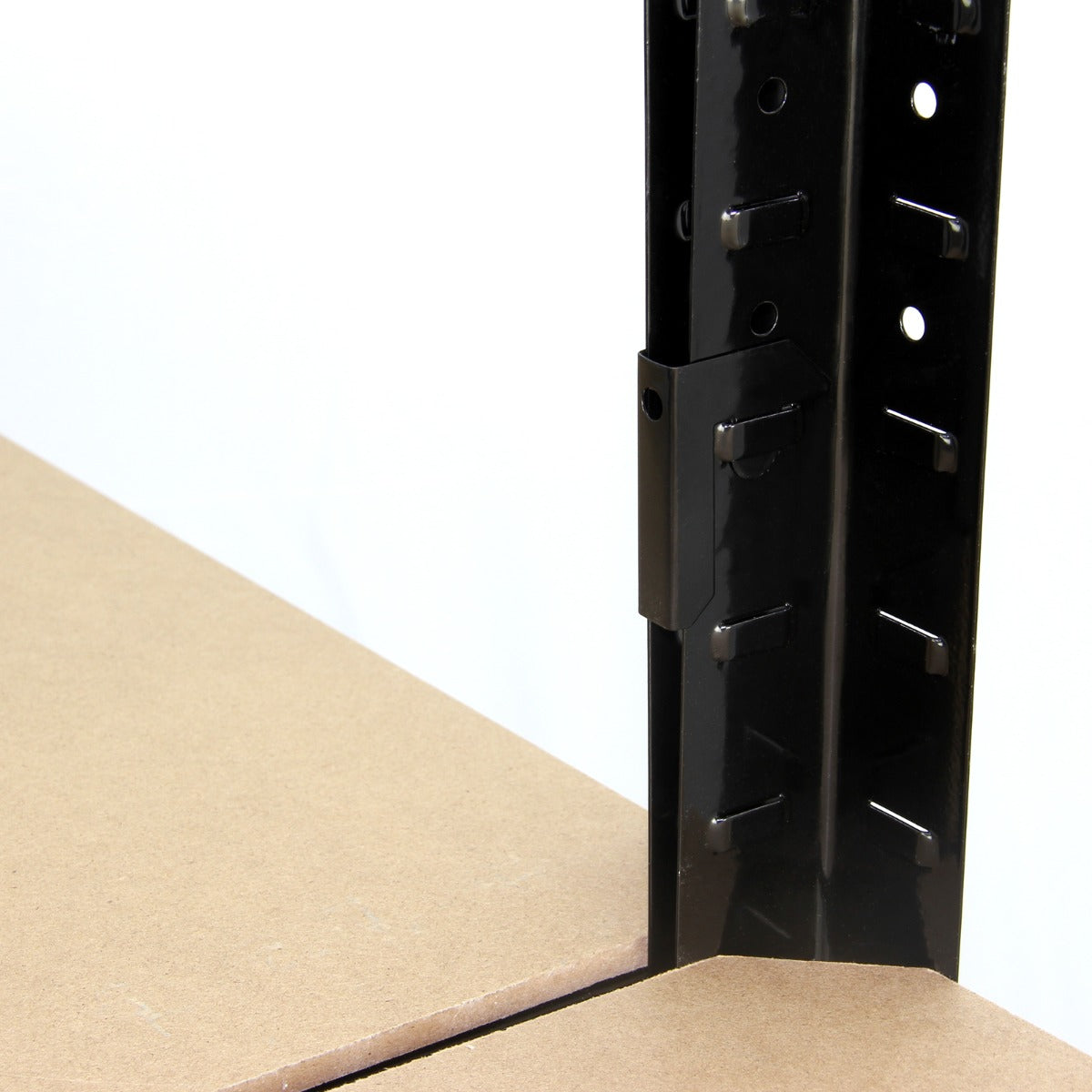 2 x T-RAX Black Metal Racking Units 75cm x 150cm x 30cm with Free Bay Connectors - Used - Very Good