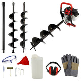 T-Mech 52cc Petrol Earth Auger - Like New