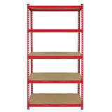Monster Racking Z-Rax Extra Strong Steel Shelves, Red, 90cm W, 45cm D - Used - Very Good