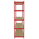 Monster Racking Z-Rax Extra Strong Steel Shelves, Red, 90cm W, 45cm D - Used - Very Good