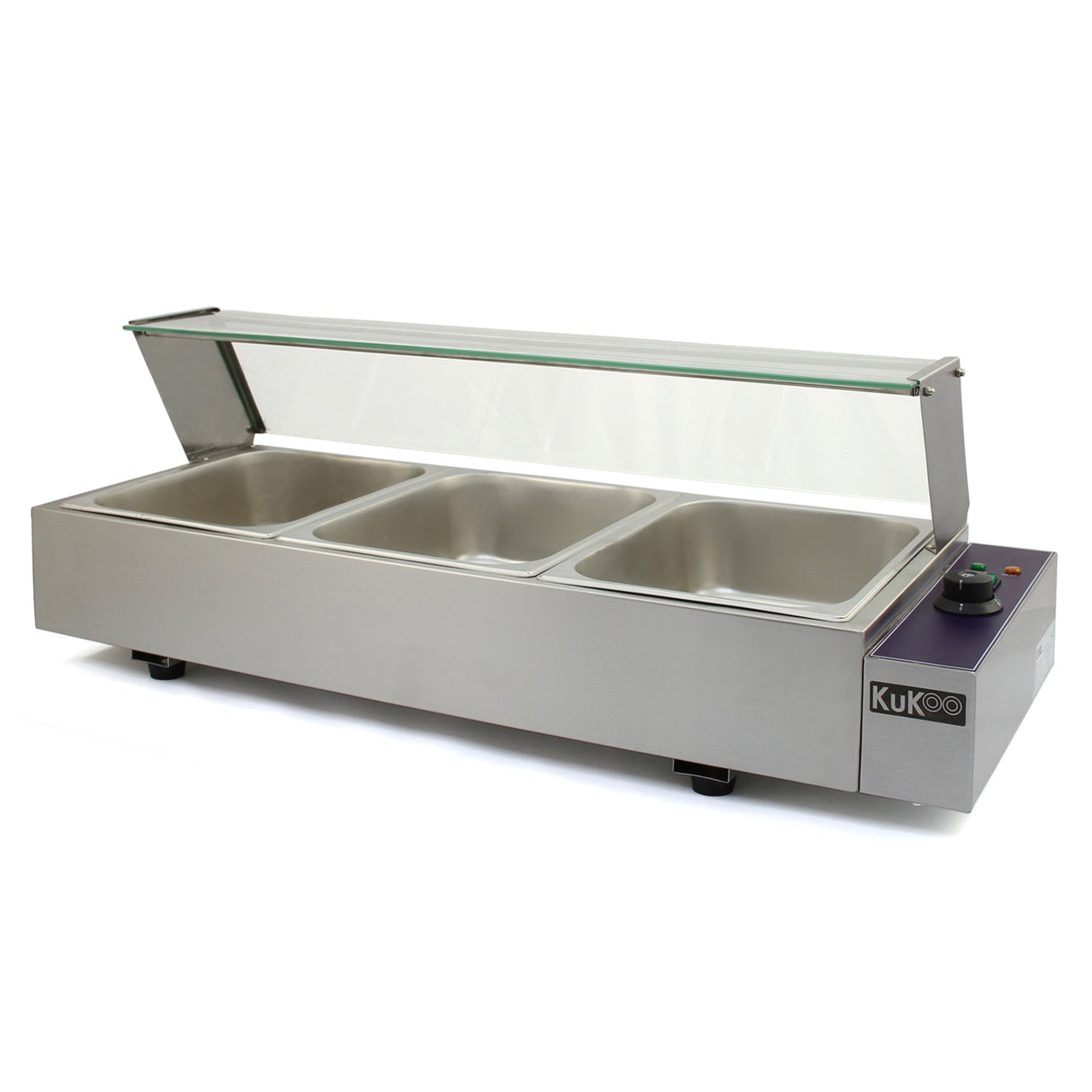 KuKoo 3 Pan Wet Well Bain Marie - Used - Acceptable