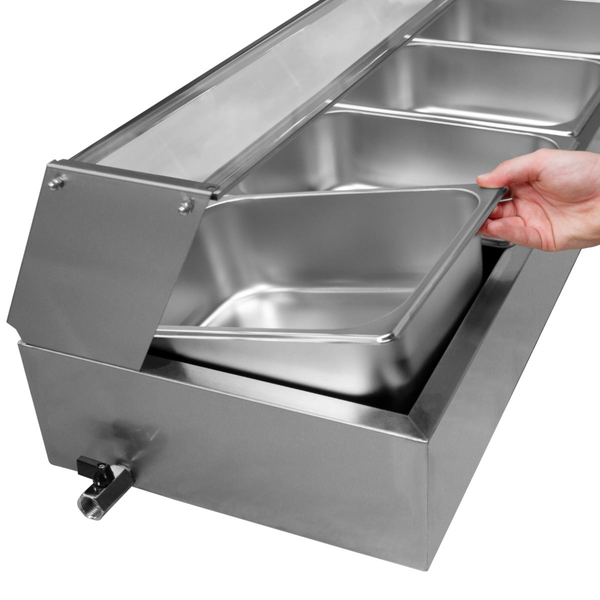 KuKoo 5 Pan Wet Well Bain Marie - Used - Acceptable