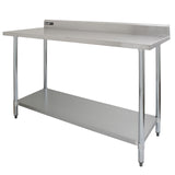 5ft Catering Bench With Double Over-Shelf - Used - Good