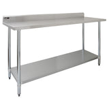 Commercial Stainless Steel Catering Table - 6ft Wide - Used - Acceptable