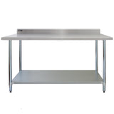 Commercial Stainless Steel Catering Table - 6ft Wide - Used - Acceptable