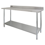 Commercial Stainless Steel Catering Table - 6ft Wide - Used - Acceptable