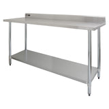 6ft Catering Bench With Single Over-Shelf - Used - Very Good