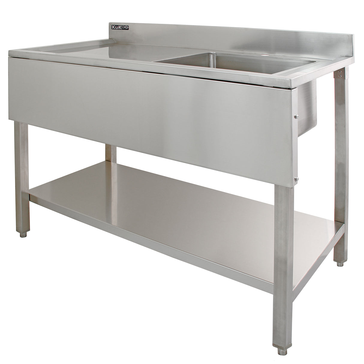 KuKoo Commercial Stainless Steel Sink - Left Hand Drainer - Used - Very Good