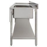 KuKoo Commercial Stainless Steel Sink - Left Hand Drainer - Used - Very Good