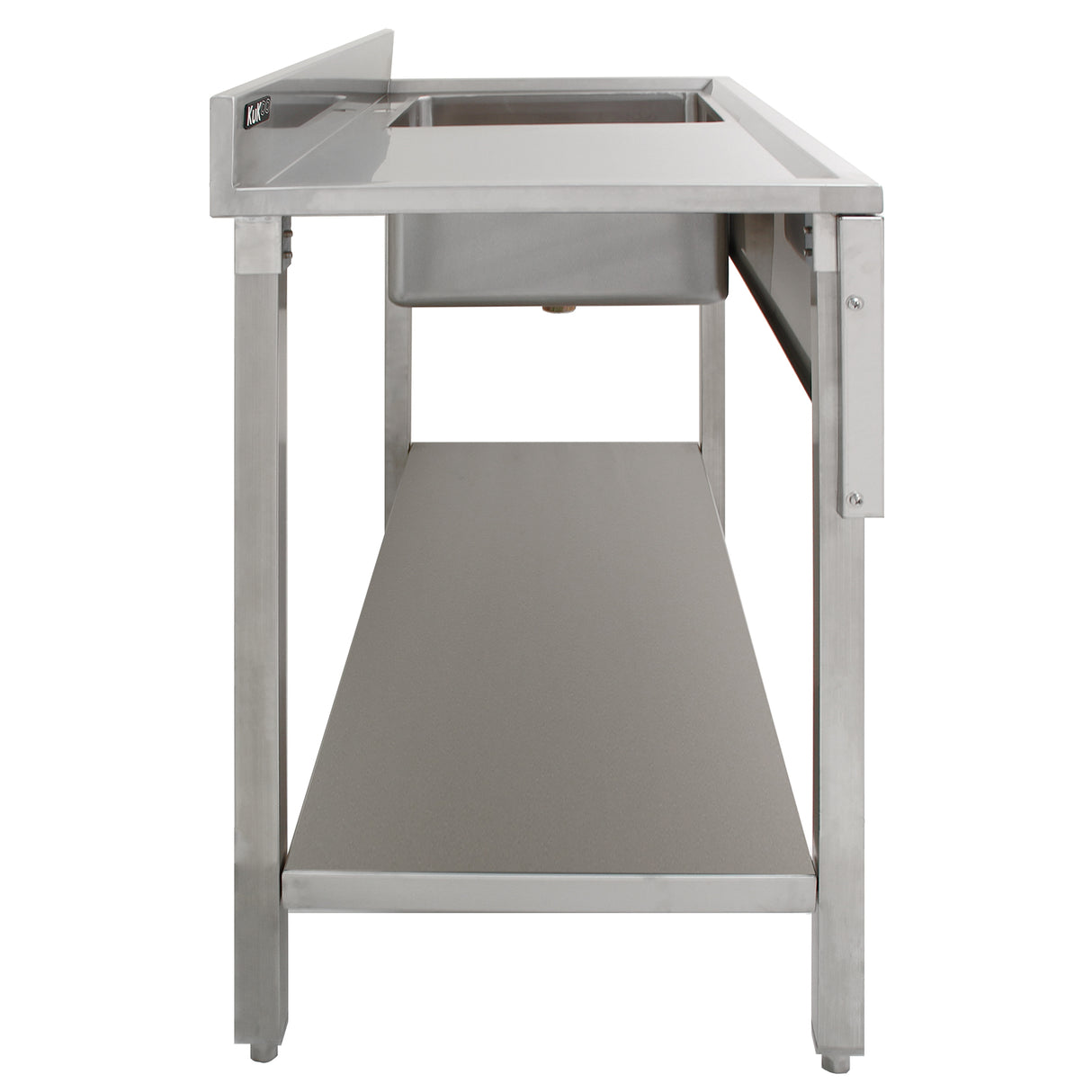 KuKoo Commercial Stainless Steel Sink - Left Hand Drainer - Used - Good
