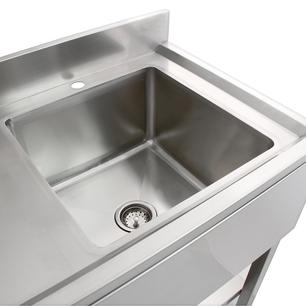 KuKoo Commercial Stainless Steel Sink - Left Hand Drainer - Used - Good