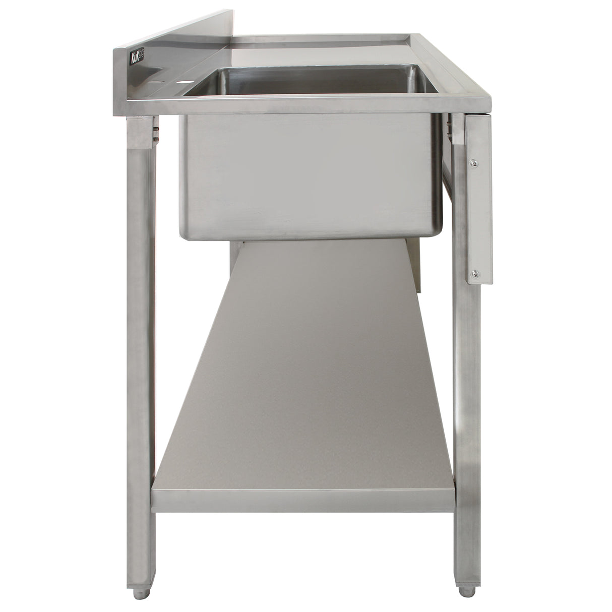 KuKoo Commercial Stainless Steel Sink - Right Hand Drainer - Used - Good