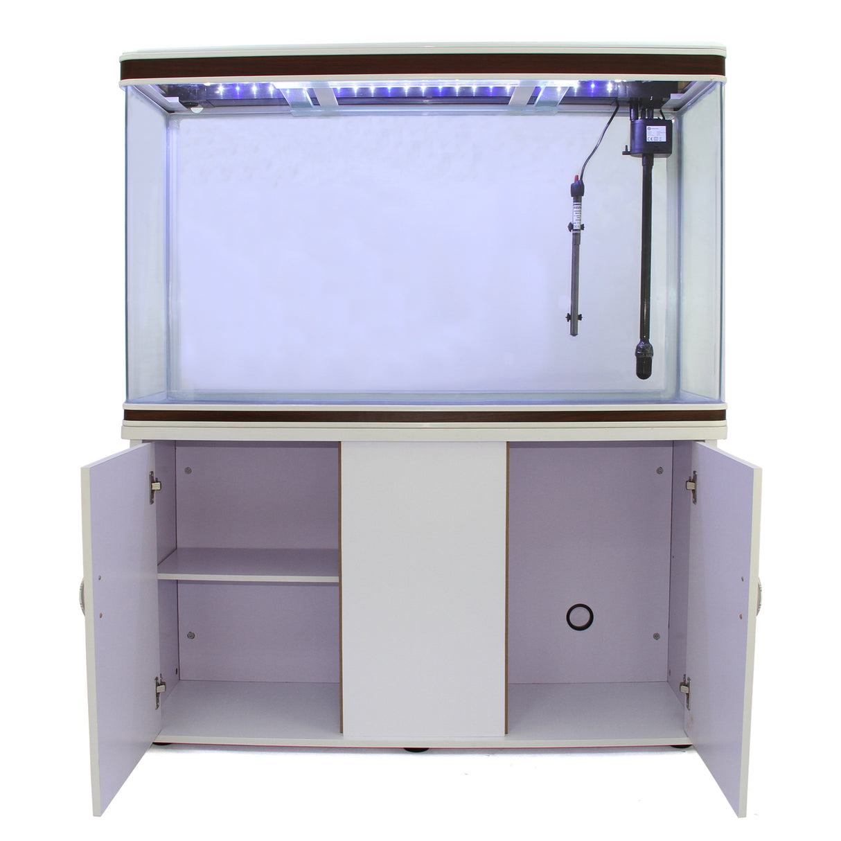 Aquarium Fish Tank & Cabinet - White - Used - Acceptable