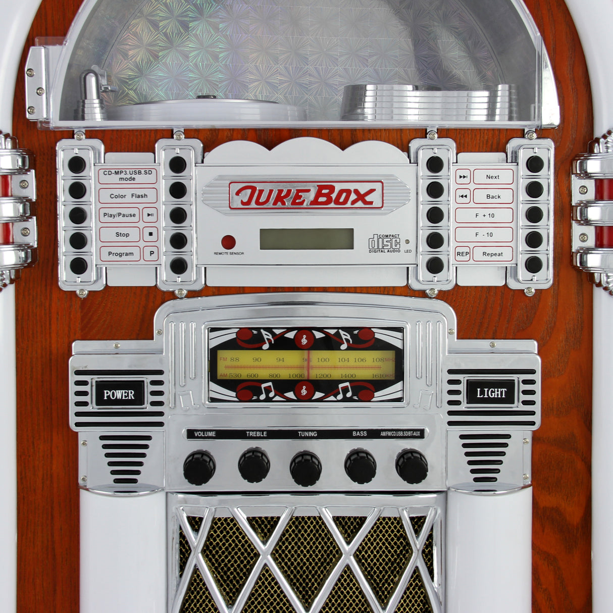 Retro Style Illuminated Jukebox Sound System - Like New