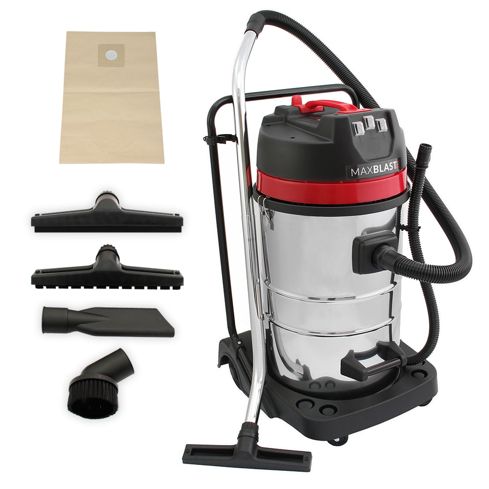 MAXBLAST 80L Industrial Vacuum Cleaner - Like New