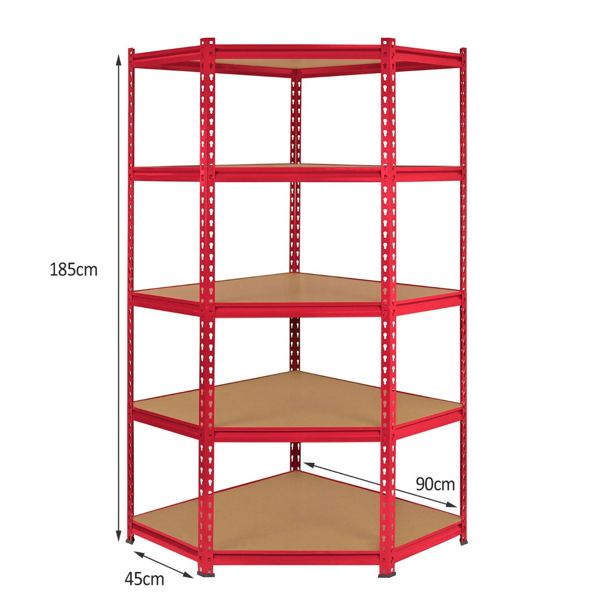 Z-Rax 90cm Corner Racking Bundle: Corner Shelving & 4 Garage Racking Bays - Used - Good