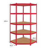 Z-Rax 90cm Corner Racking Bundle: Corner Shelving & 4 Garage Racking Bays - Used - Good