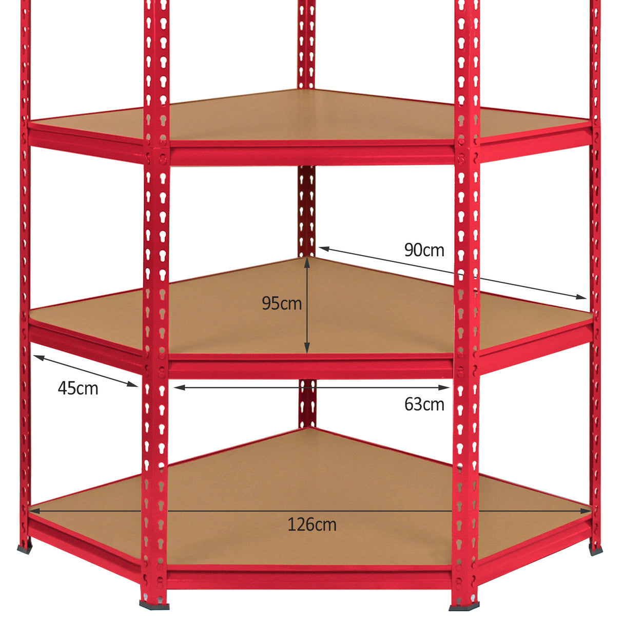 Z-Rax 90cm Racking Bundle: Corner Shelving and 2 Garage Racking Bays - Used - Acceptable