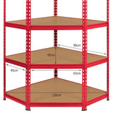 Z-Rax 90cm Racking Bundle: Corner Shelving and 2 Garage Racking Bays - Used - Acceptable