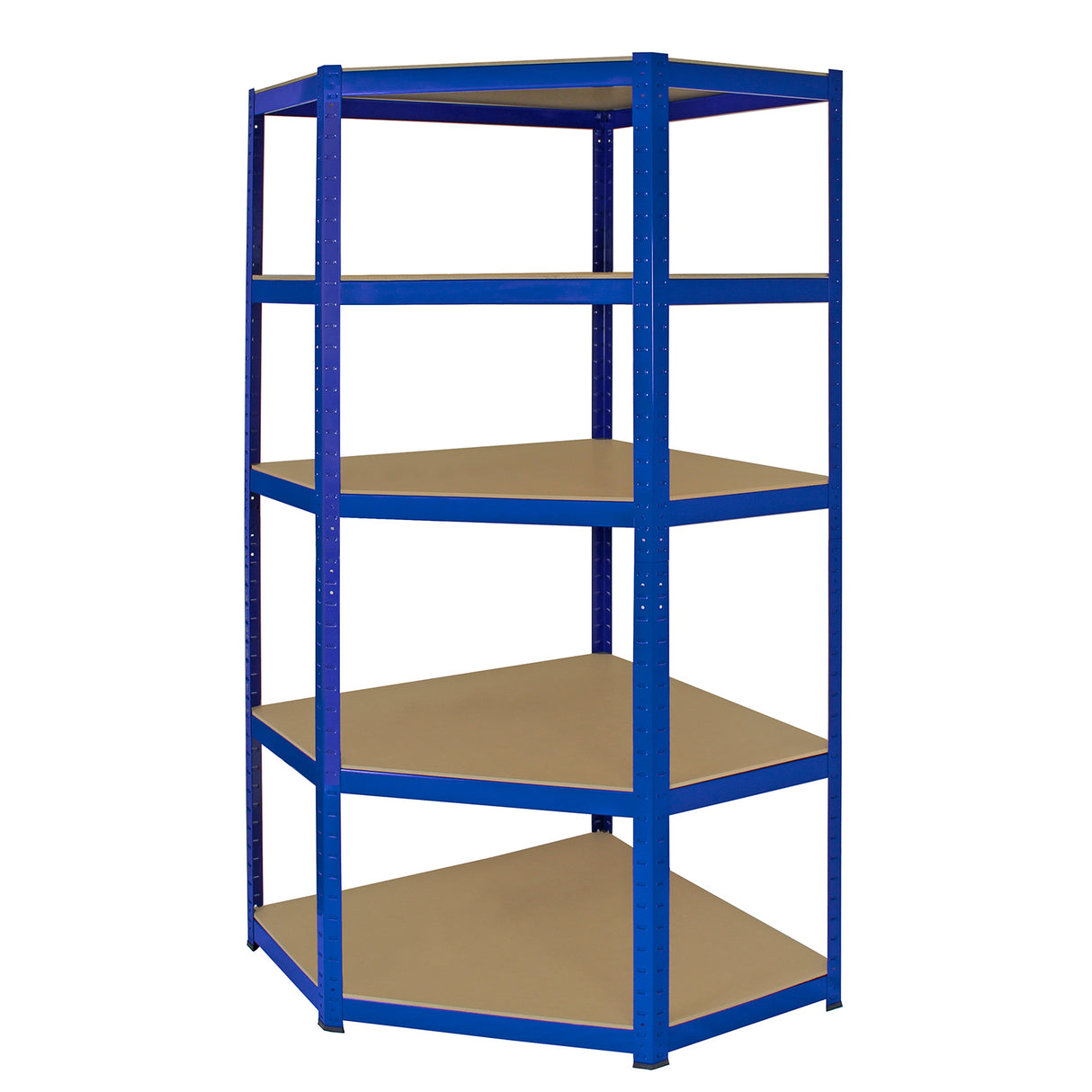 Monster Racking T-Rax Corner Storage Shelf Unit, Blue, 90cm Wide - Like New