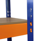 Monster Racking S-Rax Warehouse Storage Shelving, Blue/Orange, 150cm W, 50cm D - Used - Good