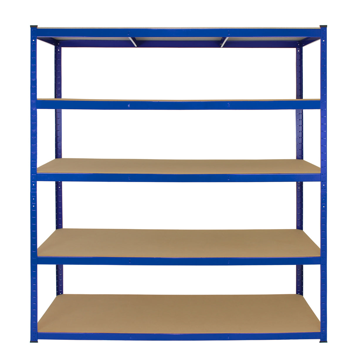 Monster Racking T-Rax 5 x Extra Wide Storage Shelves, Blue, 160cm W, 60cm D - Used - Good