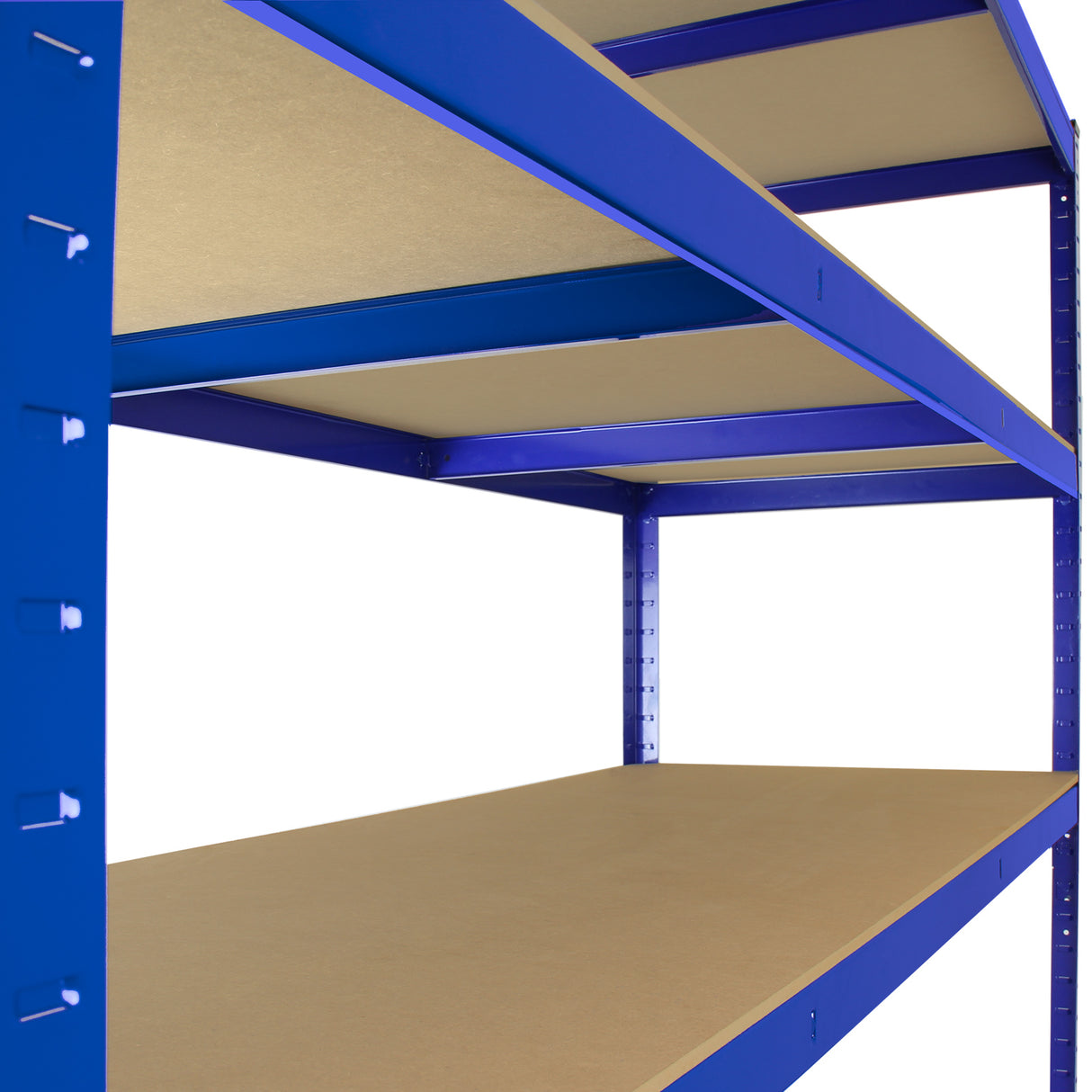 Monster Racking T-Rax 5 x Extra Wide Storage Shelves, Blue, 160cm W, 60cm D - Used - Very Good