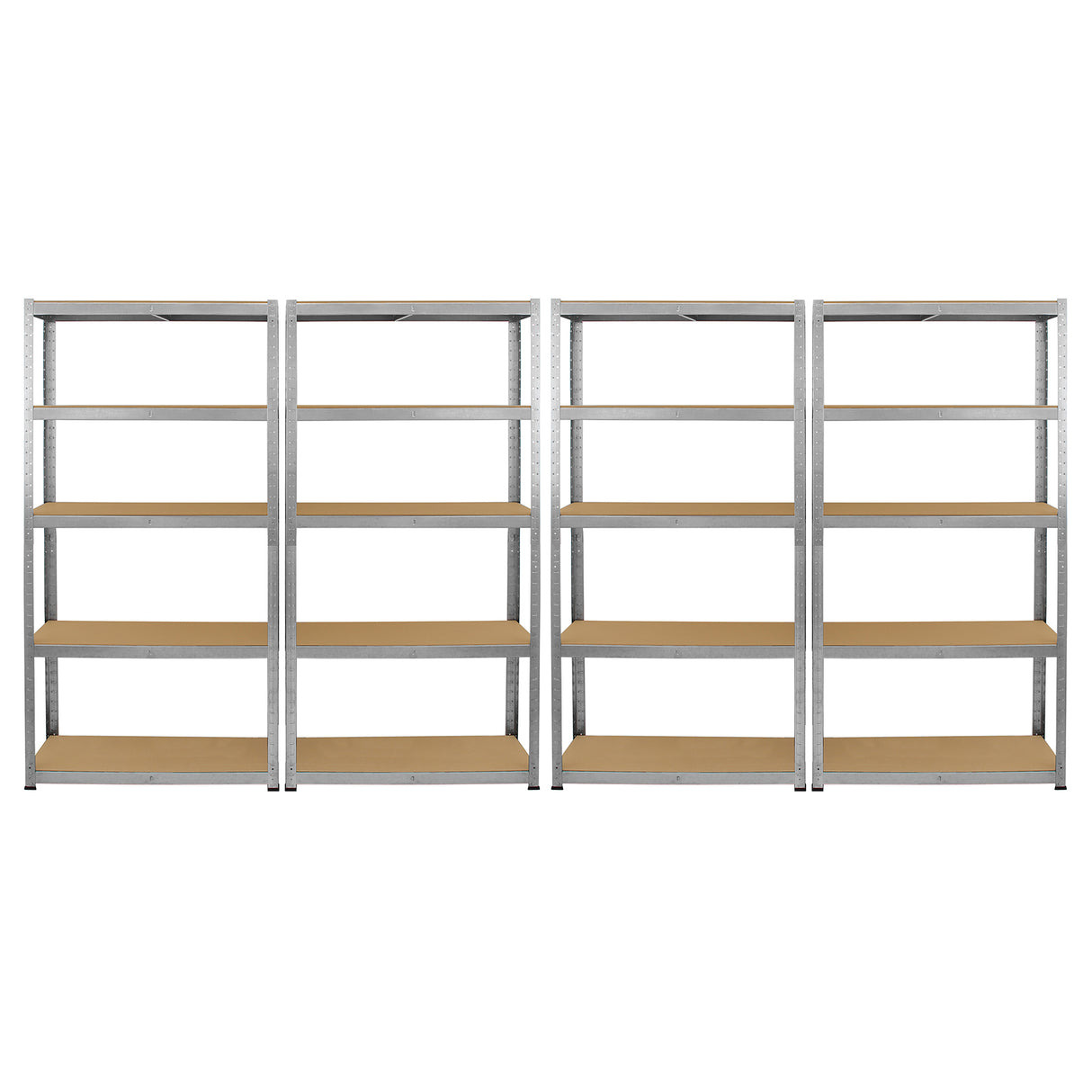 Monster Racking 4 x Galwix Galvanised Steel Shelves, 90cm Wide - Like New