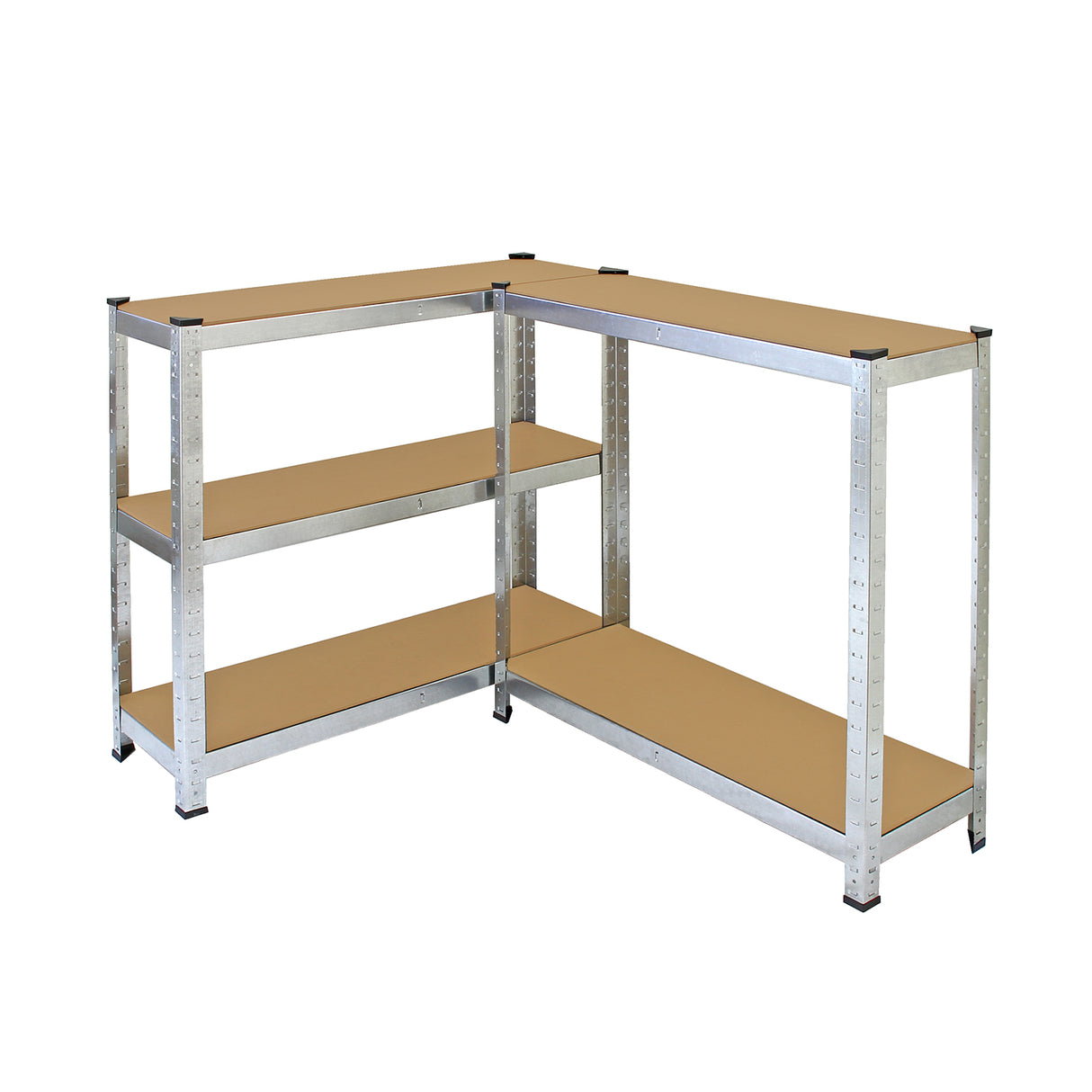 Monster Racking 4 x Galwix Galvanised Steel Shelves, 90cm Wide - Used - Good