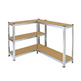 Monster Racking 10 x Galwix Galvanised Steel Shelves, 90cm Wide - Used - Very Good