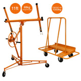 Drywall Lifter Hoist 11ft & Plaster Board Trolley - Used - Good