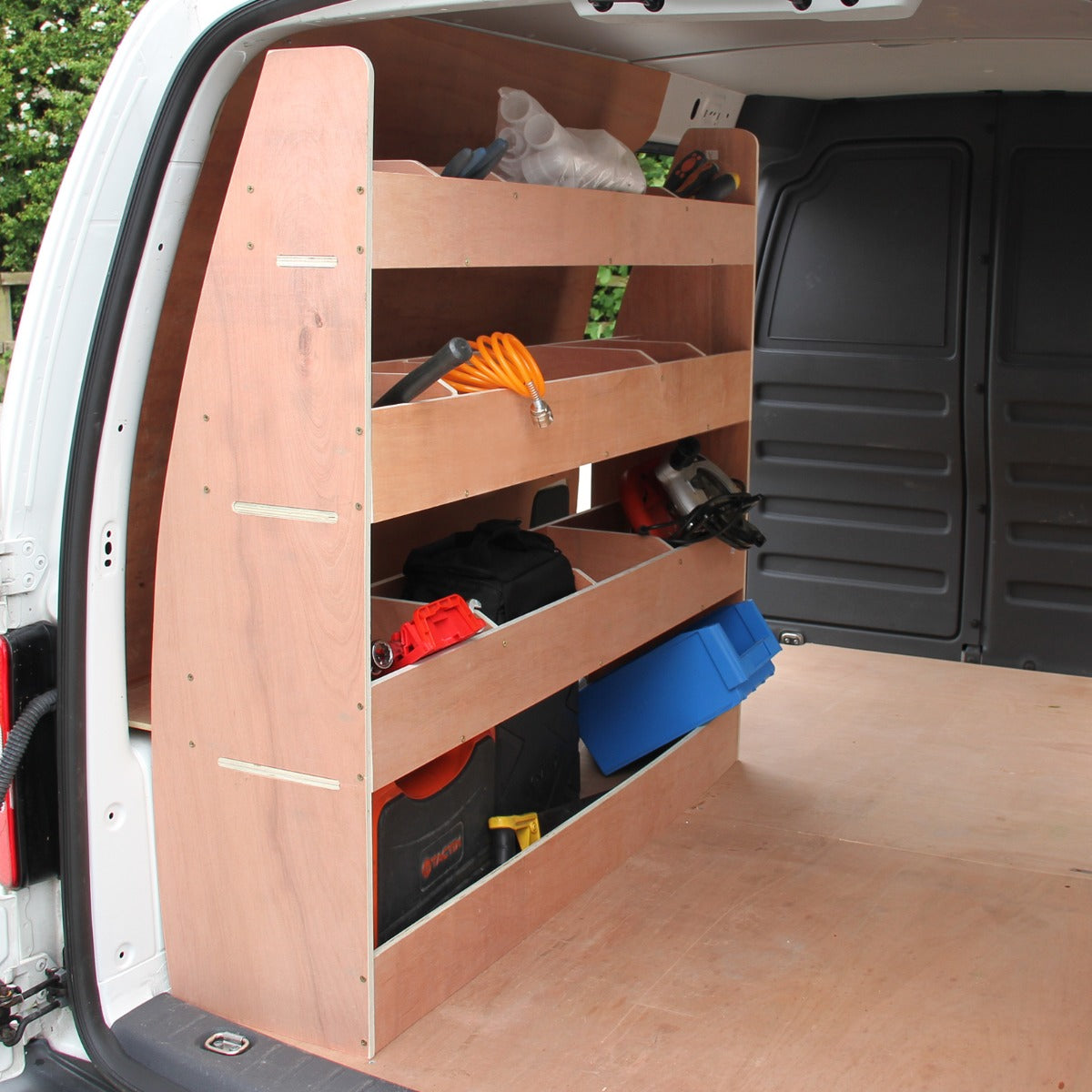 11sqm Silver Van Lining & VW Caddy Racking Unit - Used - Acceptable