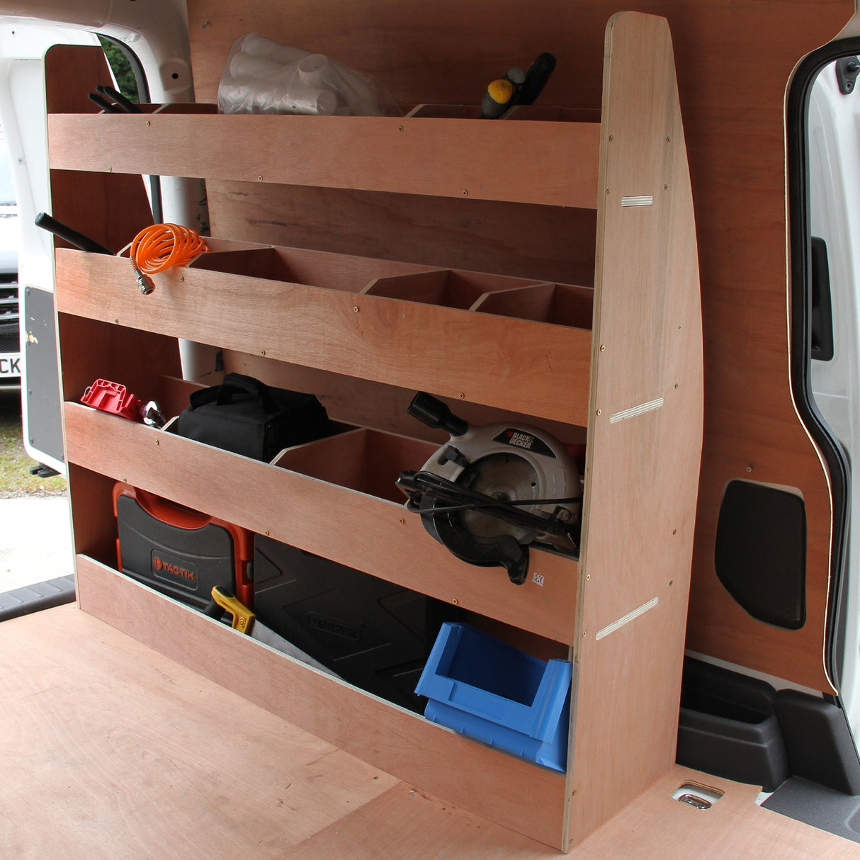 11sqm Anthracite Van Lining, Glue & VW Caddy Rack - Used - Acceptable