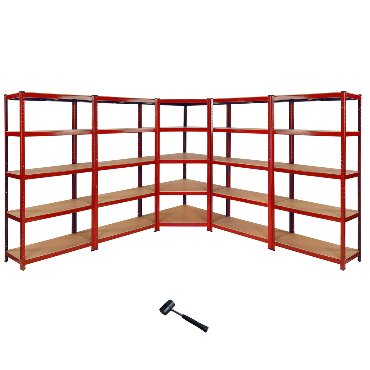 Z-Rax 90cm Corner Racking Bundle: Corner Shelving & 4 Garage Racking Bays - Used - Acceptable