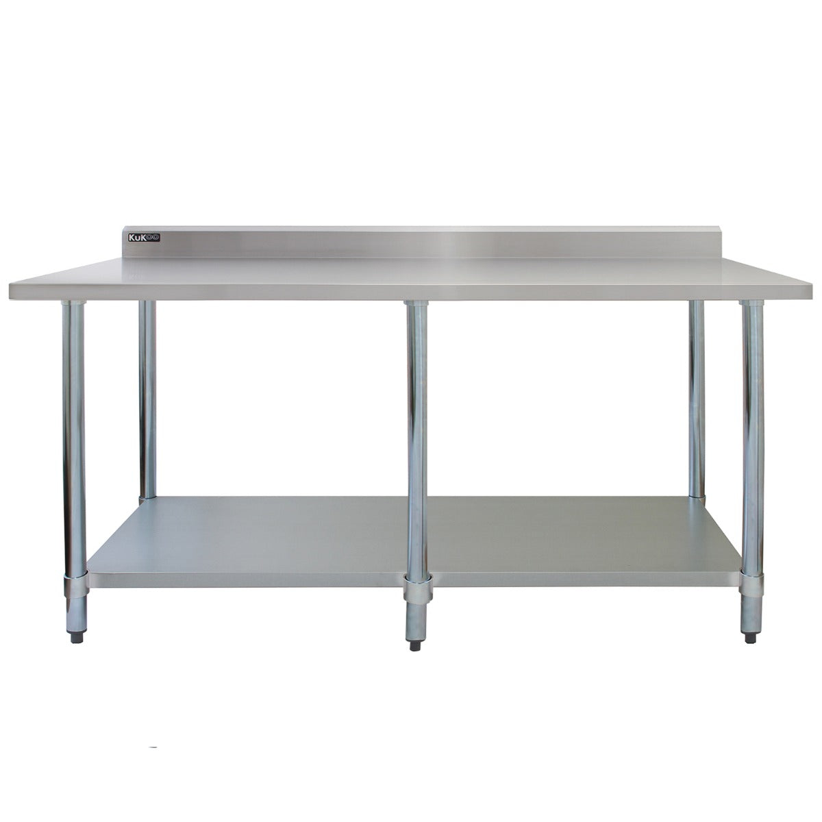 Commercial Stainless Steel Catering Table - 7ft Wide - Used - Acceptable