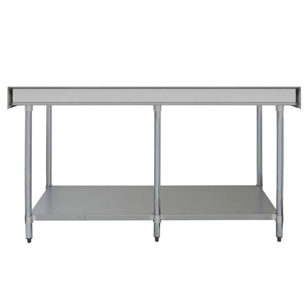 Commercial Stainless Steel Catering Table - 7ft Wide - Used - Acceptable