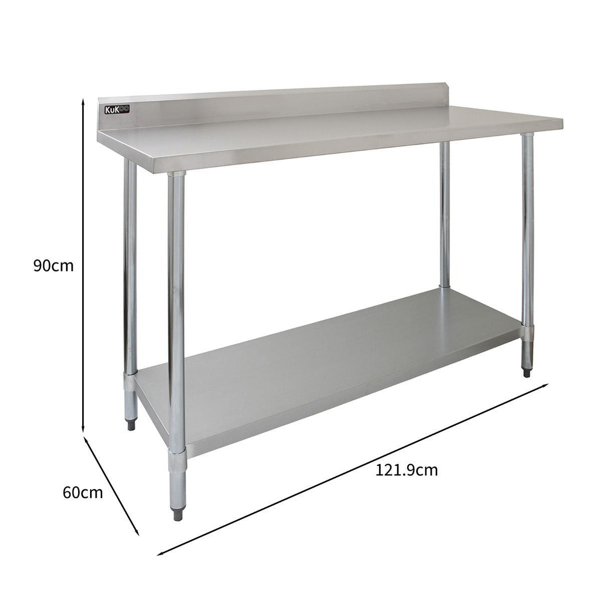 Commercial Stainless Steel Catering Table - 4FT Wide - Used - Acceptable