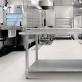 Commercial Stainless Steel Catering Table - 4FT Wide - Used - Acceptable