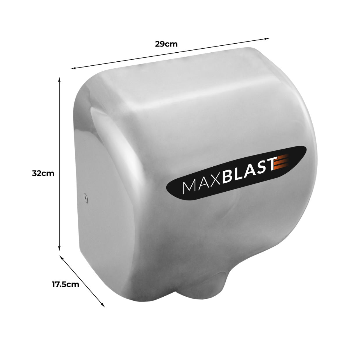 Maxblast Automatic Commercial Hand Dryer with HEPA Filter - Used - Good