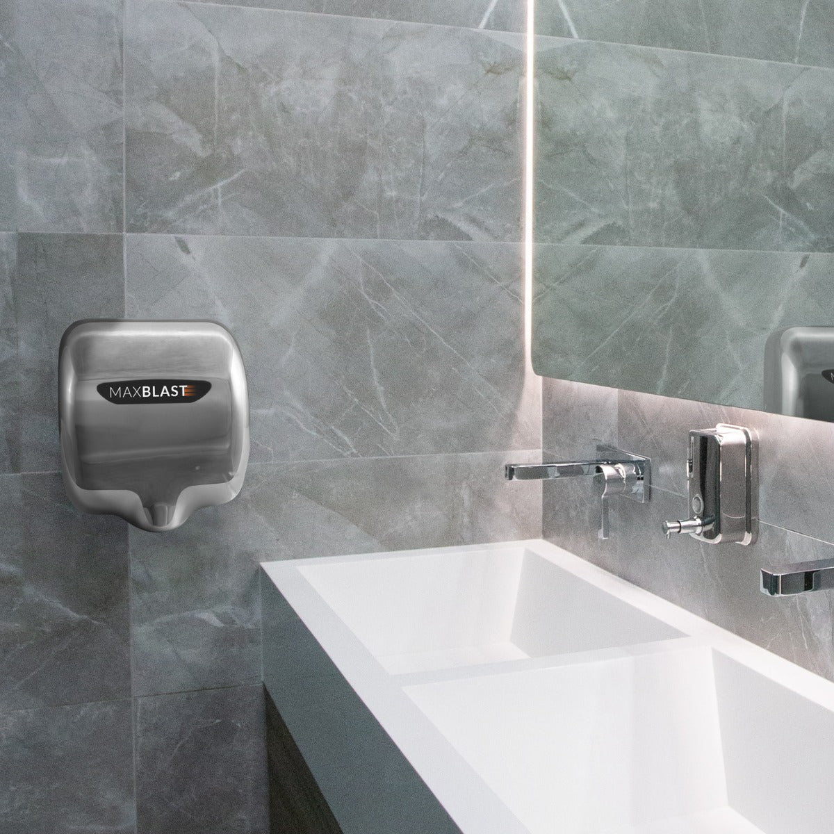 Maxblast Automatic Commercial Hand Dryer with HEPA Filter - Used - Acceptable