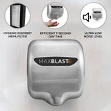 Maxblast Automatic Commercial Hand Dryer with HEPA Filter - Used - Very Good