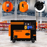 T-Mech Portable Silent Diesel Generator Single Phase 230V - Like New