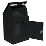 Black Anti-Theft Parcel Post Box - Used - Acceptable