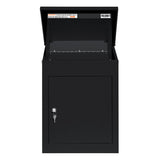 Black Anti-Theft Parcel Post Box - Like New