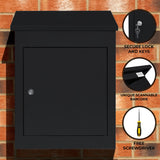Black Anti-Theft Parcel Post Box - Used - Good