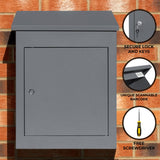 Grey Anti-Theft Parcel Post Box - Used - Acceptable