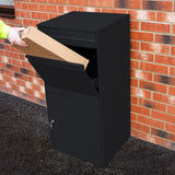 Black Anti-Theft Parcel Post Box XL - Like New